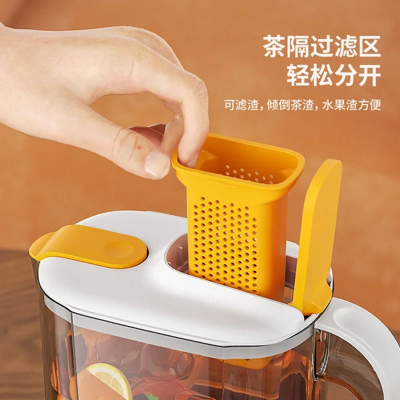 Japanese Household Cold Water Pot Set High Temperature Resistant Tea Pot, Juice Drink Bucket, Large Capacity Cold Water Pot