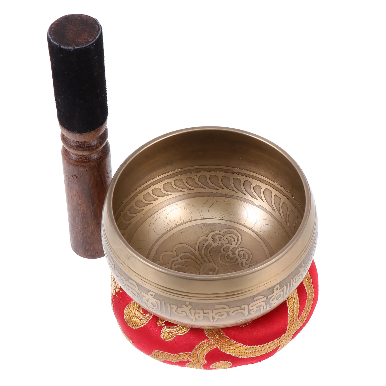 

1Set Exquisite Handcrafted Singing Bowl Set High Resonance Meditation Bowl for Mindfulness Healing Music Instrument Home Office