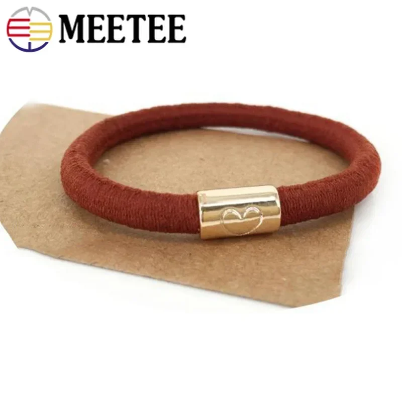 Meetee 5/10M 5mmColor Corda Elastica Rotonda di Spessore Elastico Copricapi Mutanda Cinghia Primavera del Cavo FAI DA TE Germnet cucire Scrapbooking