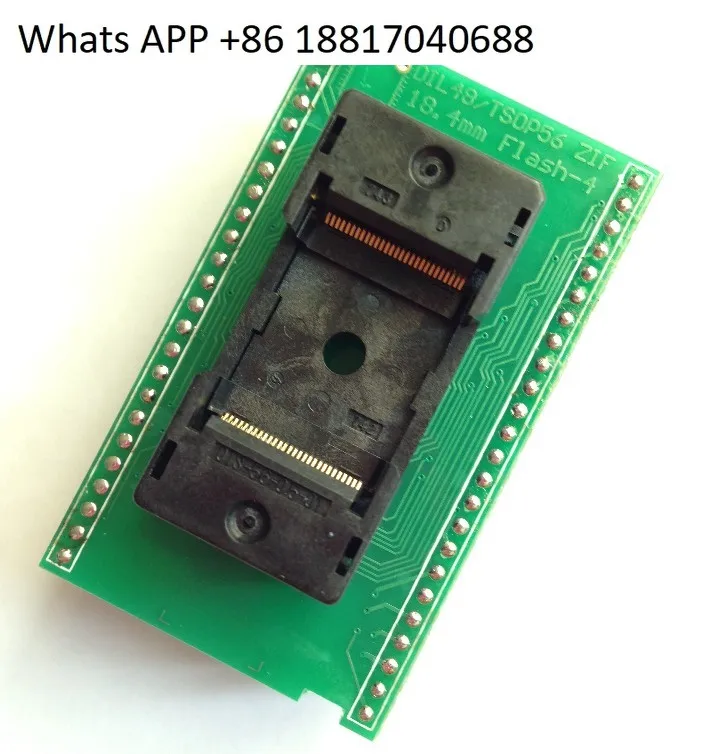 

DIL48/TSOP56 ZIF 18,4 мм FLASH-4 (x16) Крепление для рекордера
