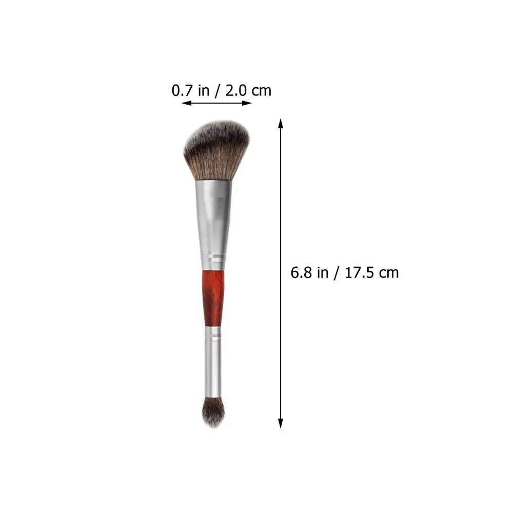 3Pcs Double-Head Eyeshadow Brush Set Precision Application Portable Compact Size for Travel Home Office Professional Makeup