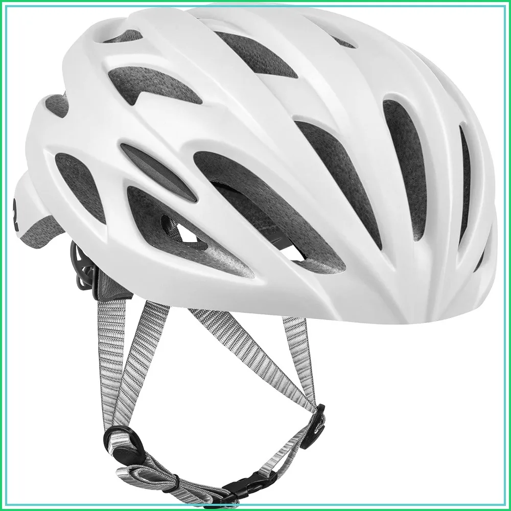 Adult Cycling Helmet with 24 Vents & LED Light - Adjustable 54-61cm, Lightweight & Padded