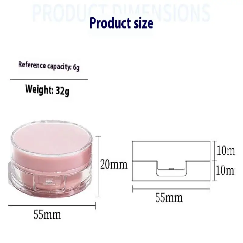 Cofre vacío con espejo BB Cream, contenedor de cosméticos con esponja, Mini cojín de aire, caja DIY, estuche de maquillaje para base, cuidado de la piel