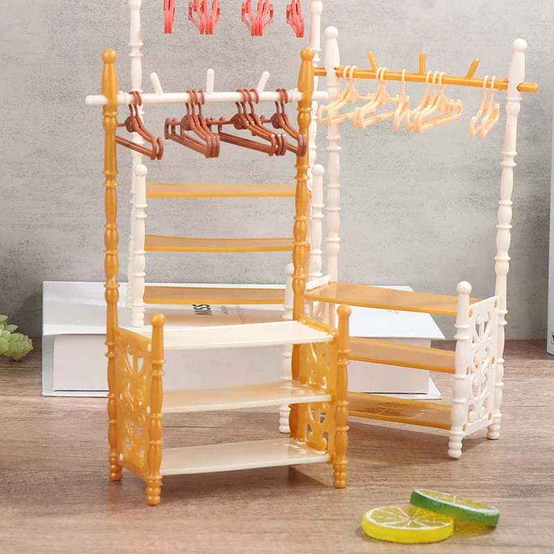 1set 30cm Dolls Hangers Dress Holder Cute Accessories Doll Clothes Rack Garment Organizer Hangers for Dolls Handbag Clothes - view 4
