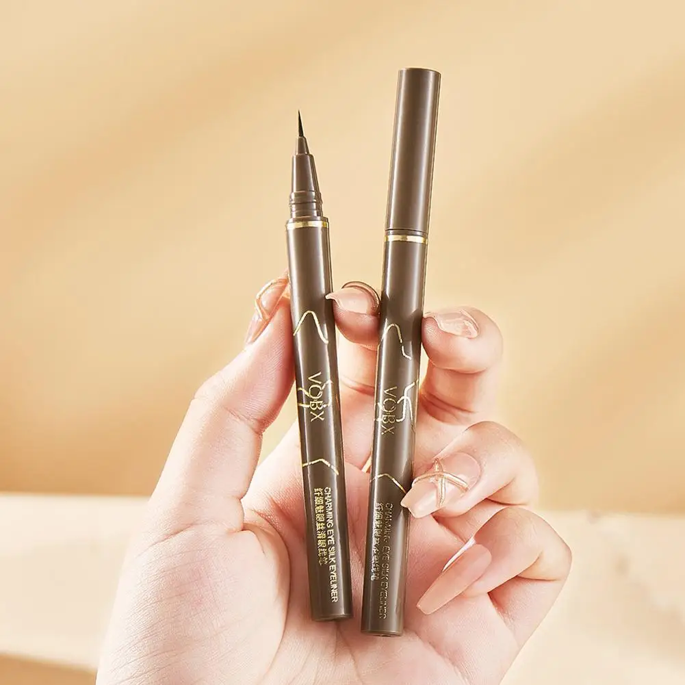 Ultra-Fijne Vloeibare Eyeliner Pen Matte Liggende Zijderups Eye Lash Potlood Snel Droog Gladde Duurzame Oogschaduw Stick Make-Up