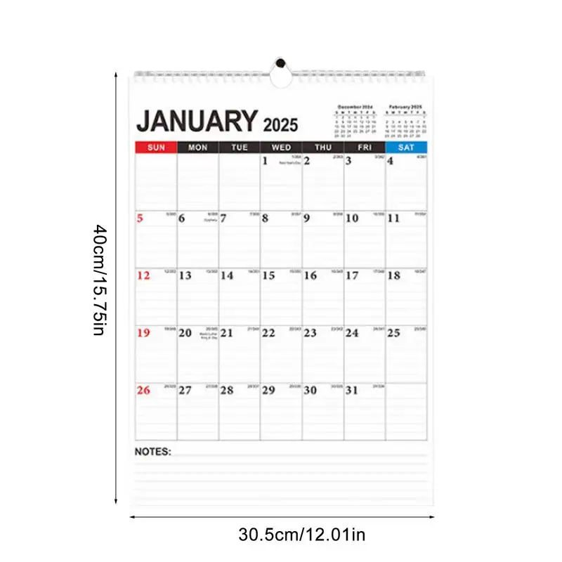 2025-2026 Wall Calendar Daily Schedule Jan. 2025 To Jun. 2026 Family 18 Months Calendar An Effective Reminder To Manage Time And