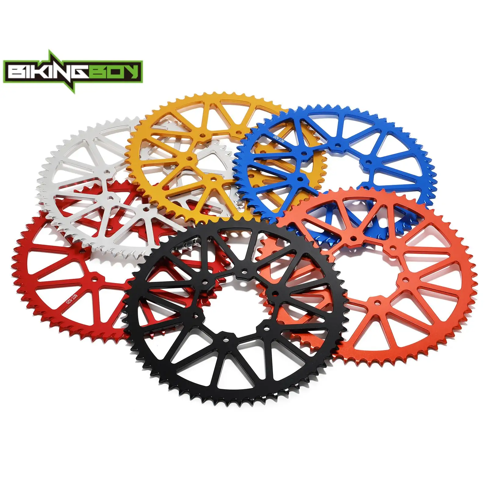 BIKINGBOY 520 Chain 46T 54T 60T Rear Sprocket For Sur-Ron Ultra Bee Surron UB Electric Off-Road Aluminium Alloy