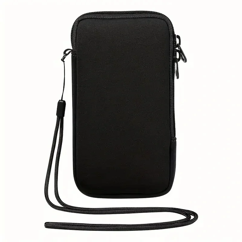 Bolsa Universal de Neopreno para Teléfono Móvil, con Cierre, Color Sólido, Bolsa de Almacenamiento para Celular, Portátil, a Prueba de Golpes, Bolsa de Viaje