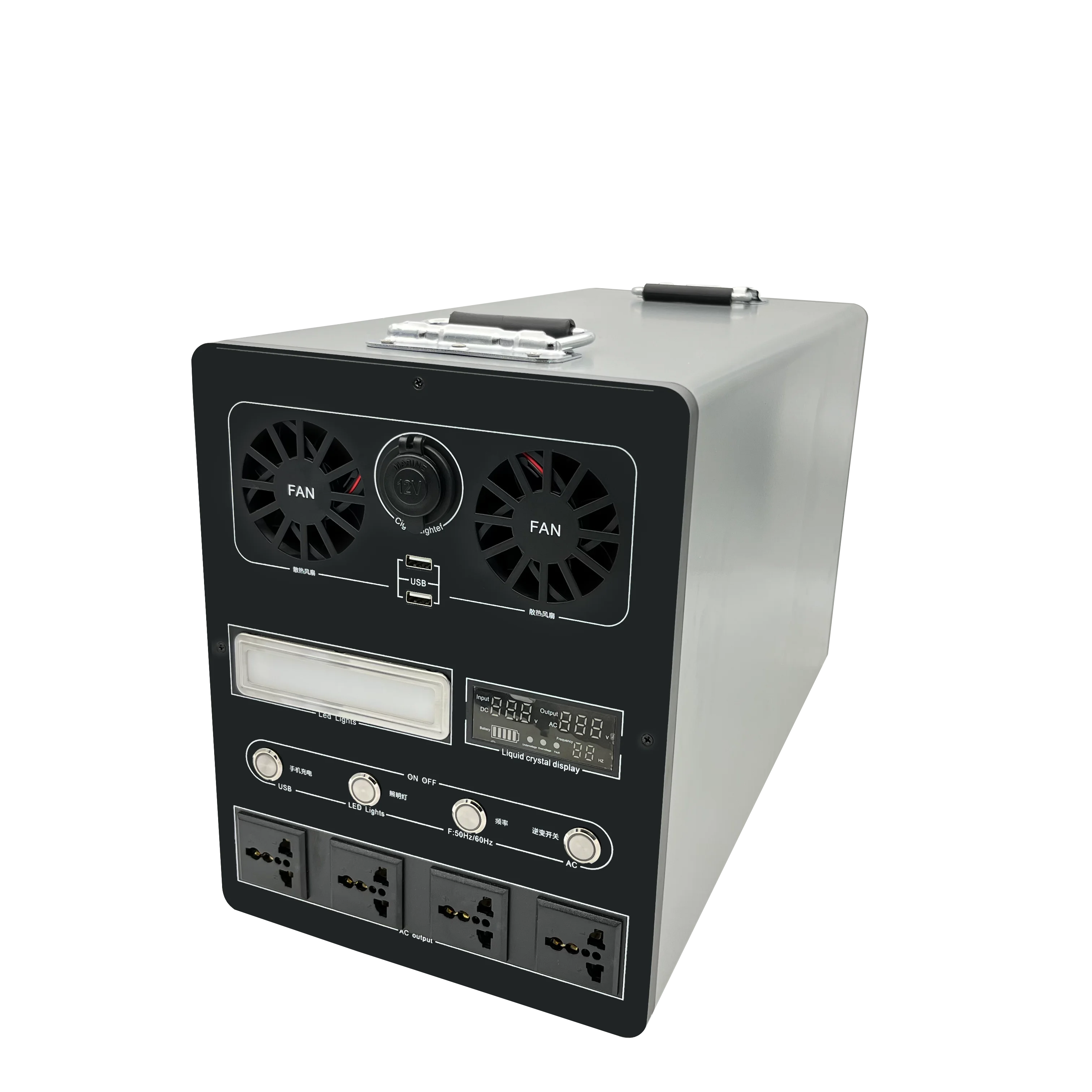 

Портативная домашняя электростанция мощностью 2 кВт MPPT, стартер с солнечной панелью для домашнего кемпинга, универсальный для хранения, внешний аккумулятор автомобиля