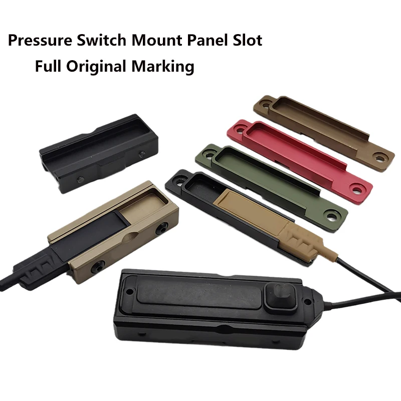 Metal Tactical Surefir Pressure Switch Mount Panel Slot Fit Picatinny MLOK Rail Switch For M300 M600 Flashlight DBAL A2 PEQ15