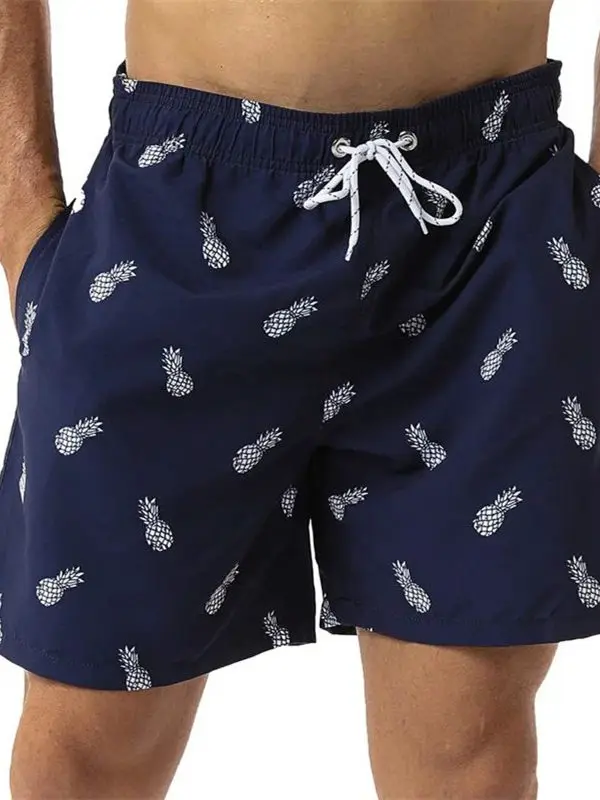 

Digital Print Casual orts for Men Spring Season Straight Leg Length to Knee above Faionable Youth Sle orts