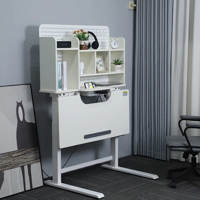 

NATE single motor children's electric lifting study table folding painting desk writing table student desk