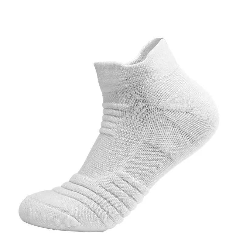 3 Pairs Breathable Mesh Athletic Terry Socks Cushioned Moisture-managing and Durable Reduces Foot for Running Hiking & Sports