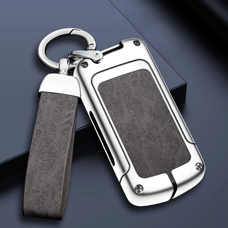 

Zinc Alloy Leather Car Remote Key Case Cover For Honda StepWgn Shuttle Accord CRV Fit GP2 Freed Spike Hybrid Spada RG1 Keychain