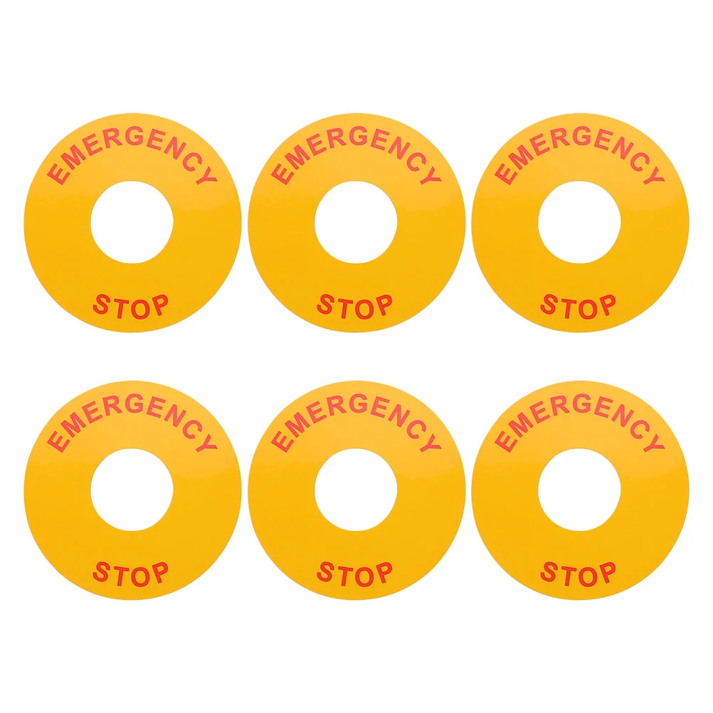 Electrical Safety Signs Stop Tag Machinery Emergency Label Caution Maker Stickers Equipment Warning Push Button
