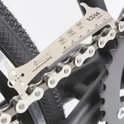 Bike Chain Wear Indicator Safe and High Hardness Tool Kits Cost Saving Tool Kits Chain Measuring Ruler Bike Chain Wear Indicator