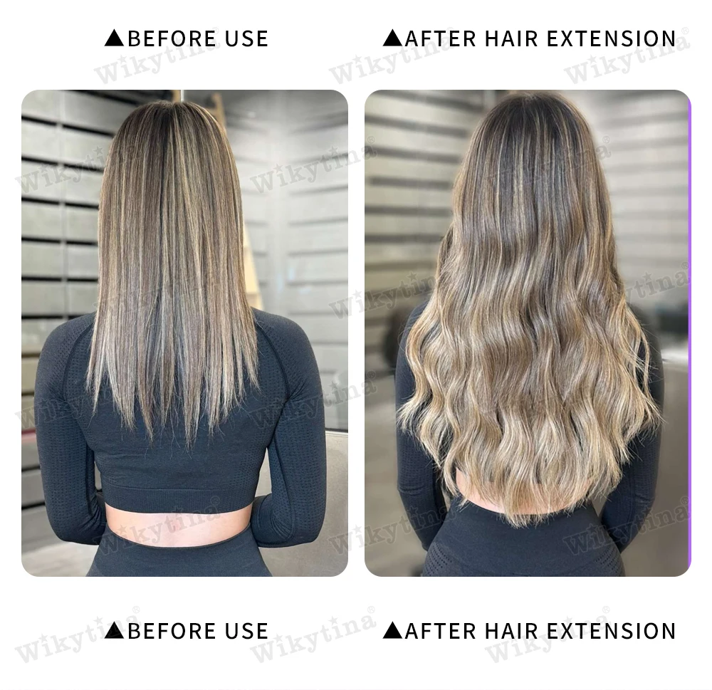 WIKYTINA Professional UV Light Hair Extension Kit - Complete Tool Set with UV Glue Remover Machine UV Hair Extension Machine