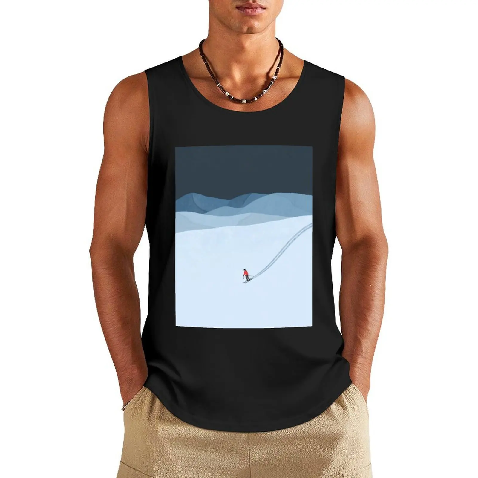 snow Tank Top Men's clothing brands Men's tops summer clothes gym t-shirts