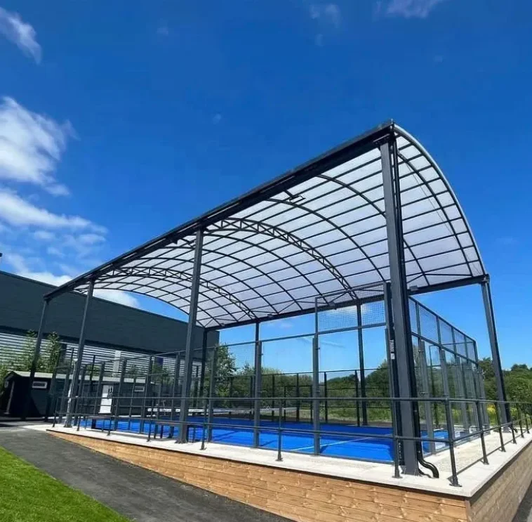 

Big Discount Slap Shot Padel Tennis Floating Plate Padel Suspended Tennis Court with Electric Tent Mobile Panoramic Padel Court