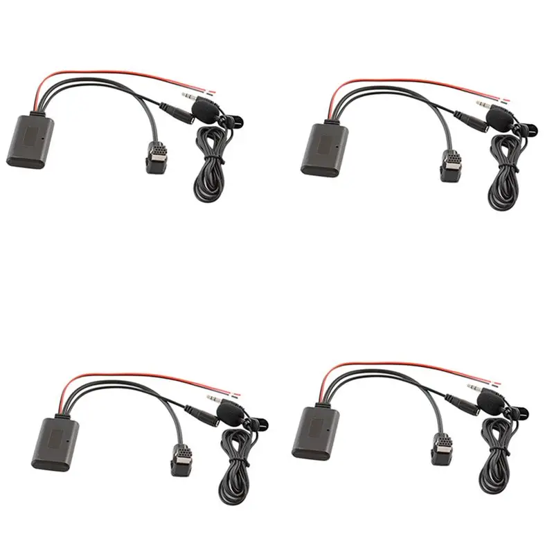 

4X Car Bluetooth 5.0 Aux Cable Microphone Handsfree Mobile Phone Free Calling Adapter For Pioneer Radio IP-BUS P99 P01-N30R