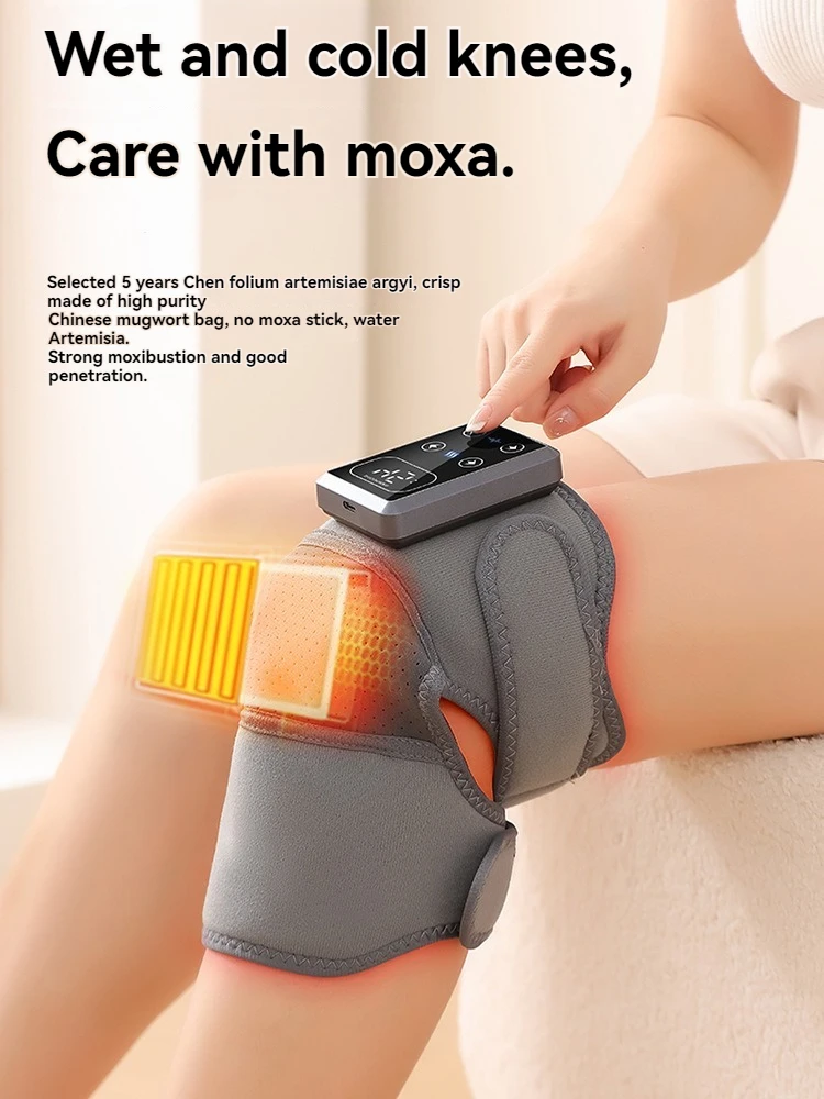 

Electric Knee Heating Pad Constant-Temperature Heat Therapy High-Frequency Acupressure Vibration Massage Deep Relief for Knee Di