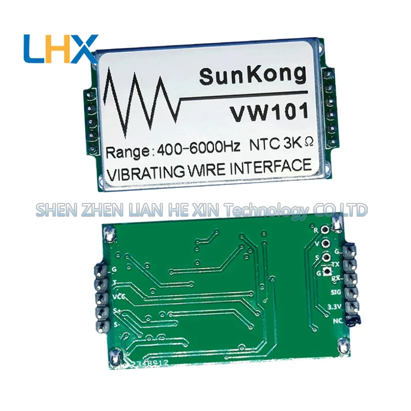VW101 Vibrating wire acquisition reading module embedded frequency and temperature acquisition instrument