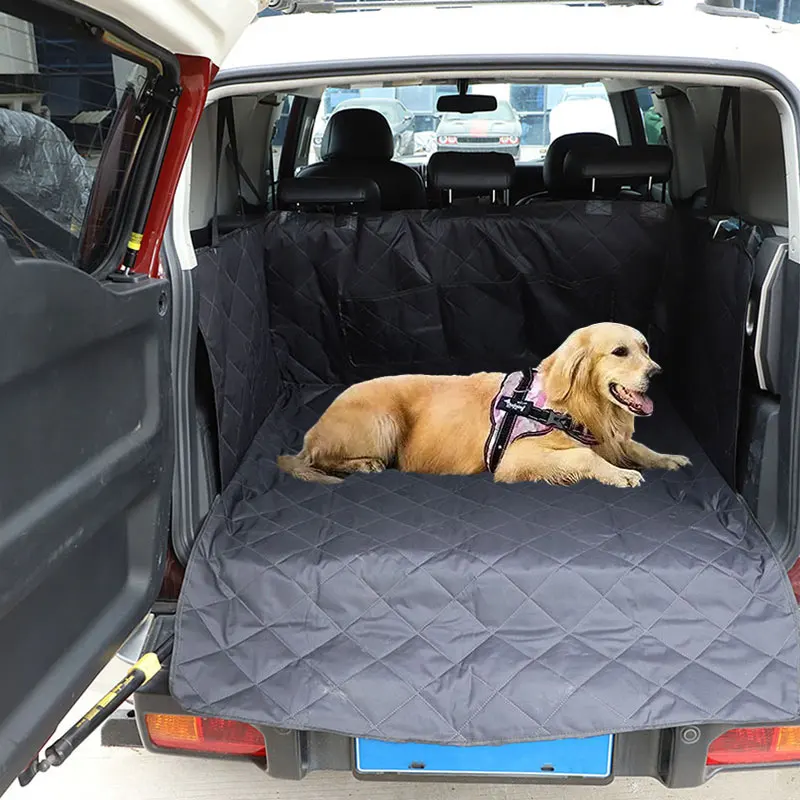 

For Toyota FJ Cruiser 2007-2021 Oxford Cloth Black Car Trunk Pet Seat Cover Pet Transport Pad Car Accessories