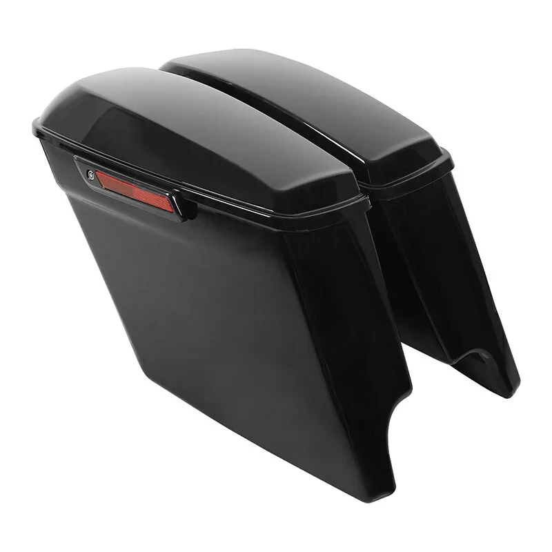 Conversion Bracket for 5-Inch Hard Saddlebags, Black, Compatible with Softail 1984-2017, 16