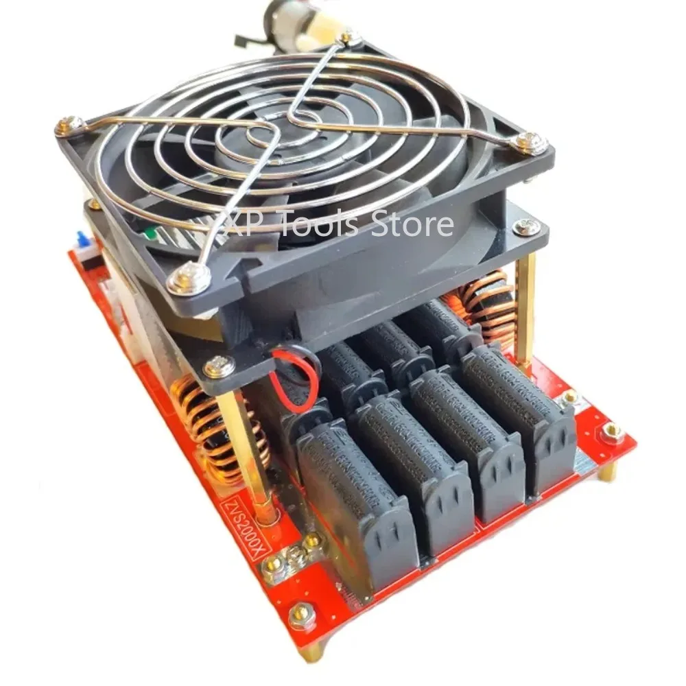 Module de chauffage par induction haute fréquence ZVS 2000 W – Pilote Flyback, bonne dissipation thermique, avec bobine + pompe + adaptateur secteur