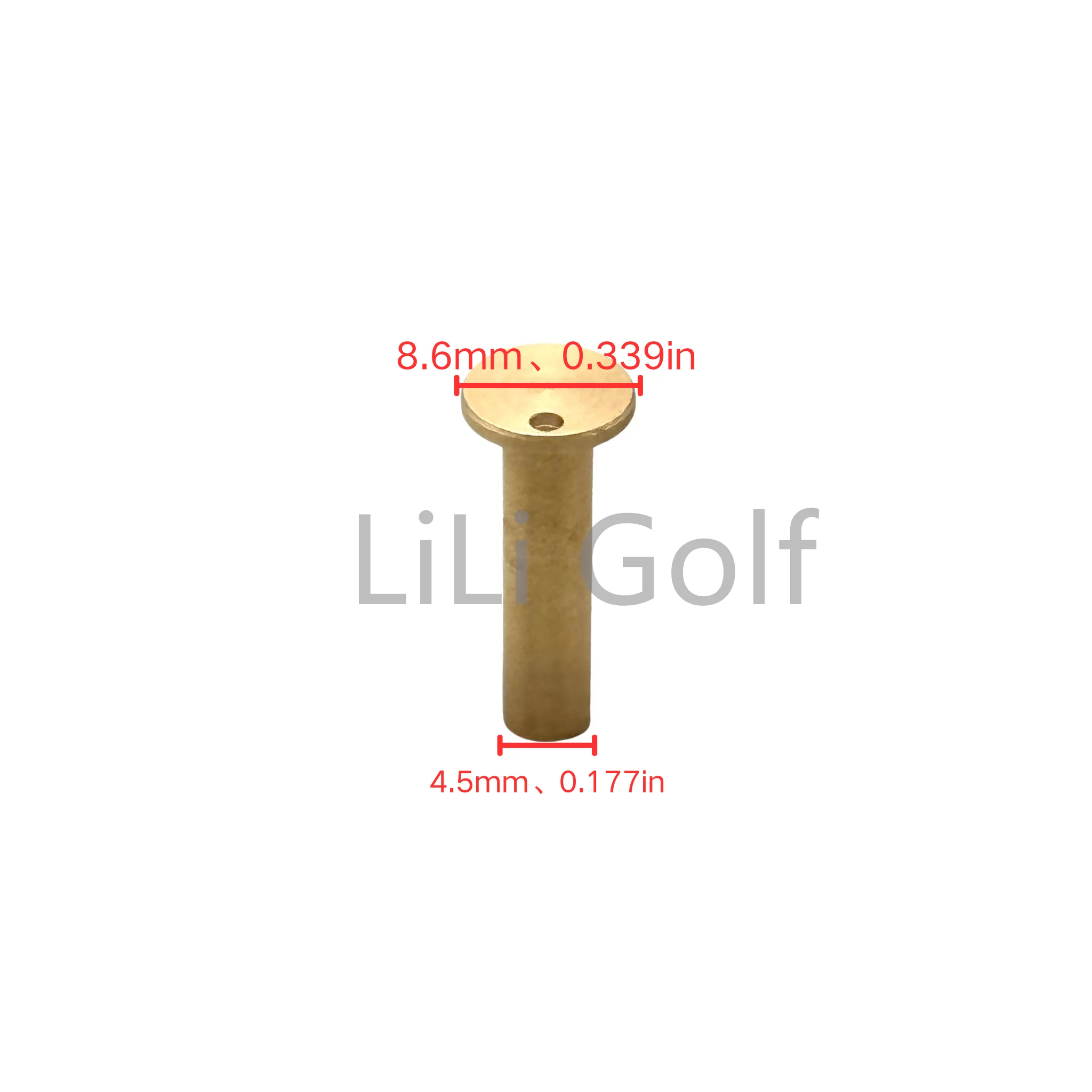 10Pcs Set Golf Club Weight Head Accessories Shaft Plug Assembling Kits Copper Nail Brass Swing Carbon/steel Size .370/.335/.350