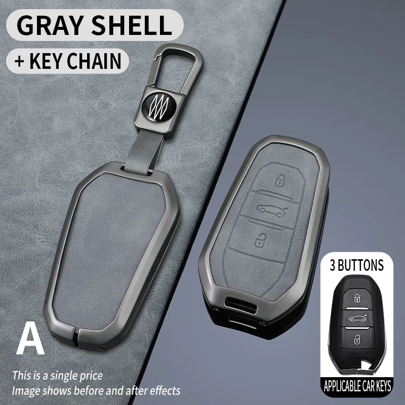 

For Peugeot 308 408 508 2008 3008 4008 5008 Citroen C4 C4L c6 C3-XR Picasso DS3 DS4 DS5 Case Protect Keychain car Accessories