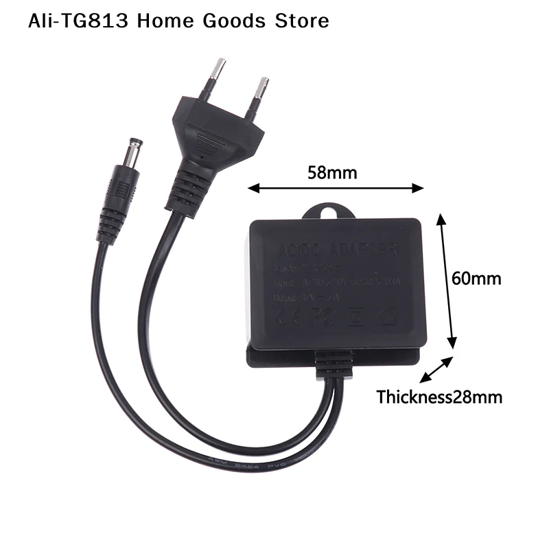 [TG813]12V2A Waterproof IP66 For Camera Power AC Outdoor 100V-240V Converter Adapter DC 2000mA LED Supply EU US Plug - view 6