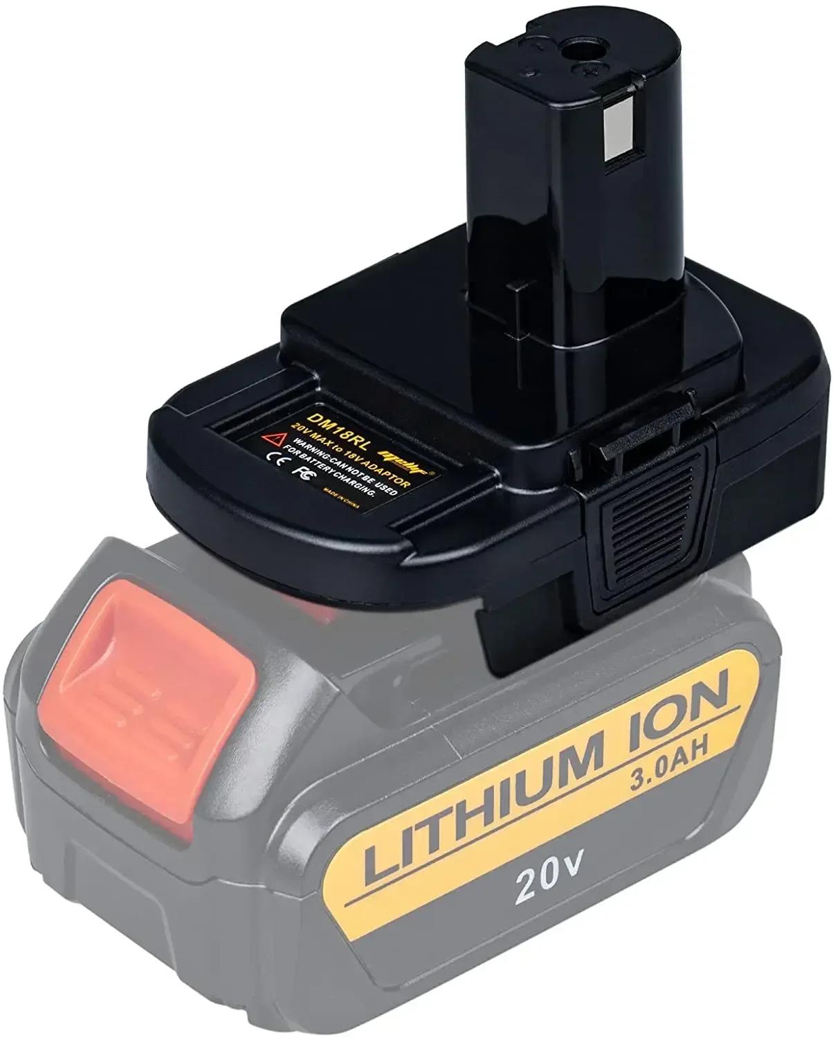 Adaptador Conversor de Bateria Dm18rl Usb para Ryobi 18v Ferramenta Converter para Dewalt 20v para Milwaukee 18v para Ryobi 18v Bateria