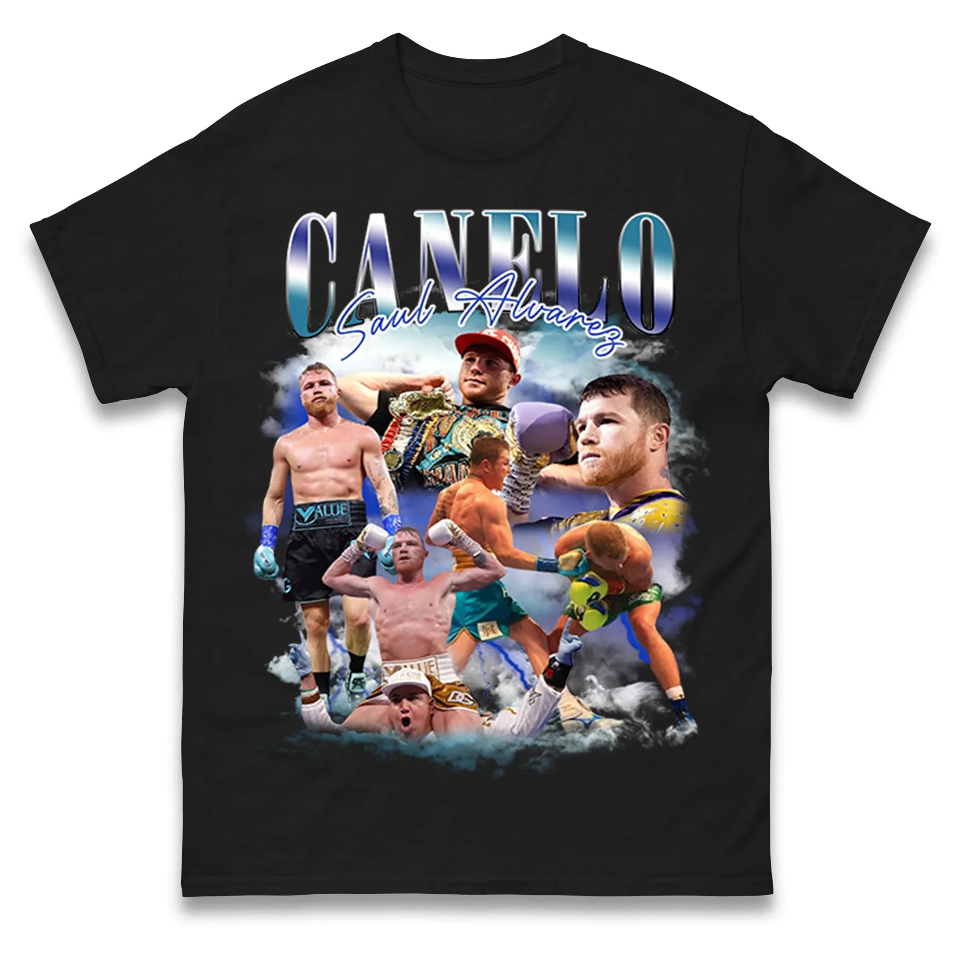 

Canelo Alvarez T-Shirt Men Women Fashion Short Sleeve Cotton Tees Retro Hip Hop Y2k T-shirt Summer Tops Men's T-shirt Streetwear