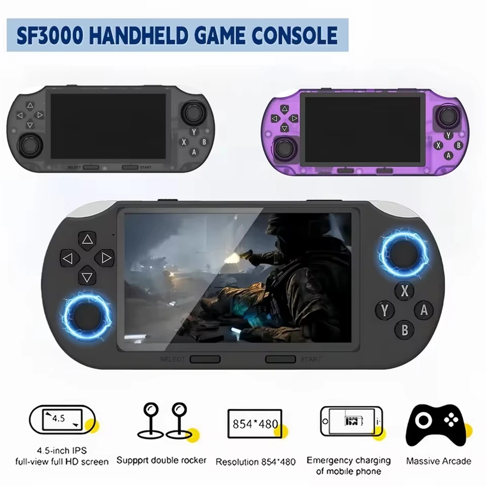  MEUYAG Retro Handheld Video Game Console Classic Games Pocket Player with 4.5 Inch IPS Screen 3000mAh Portable Linux System