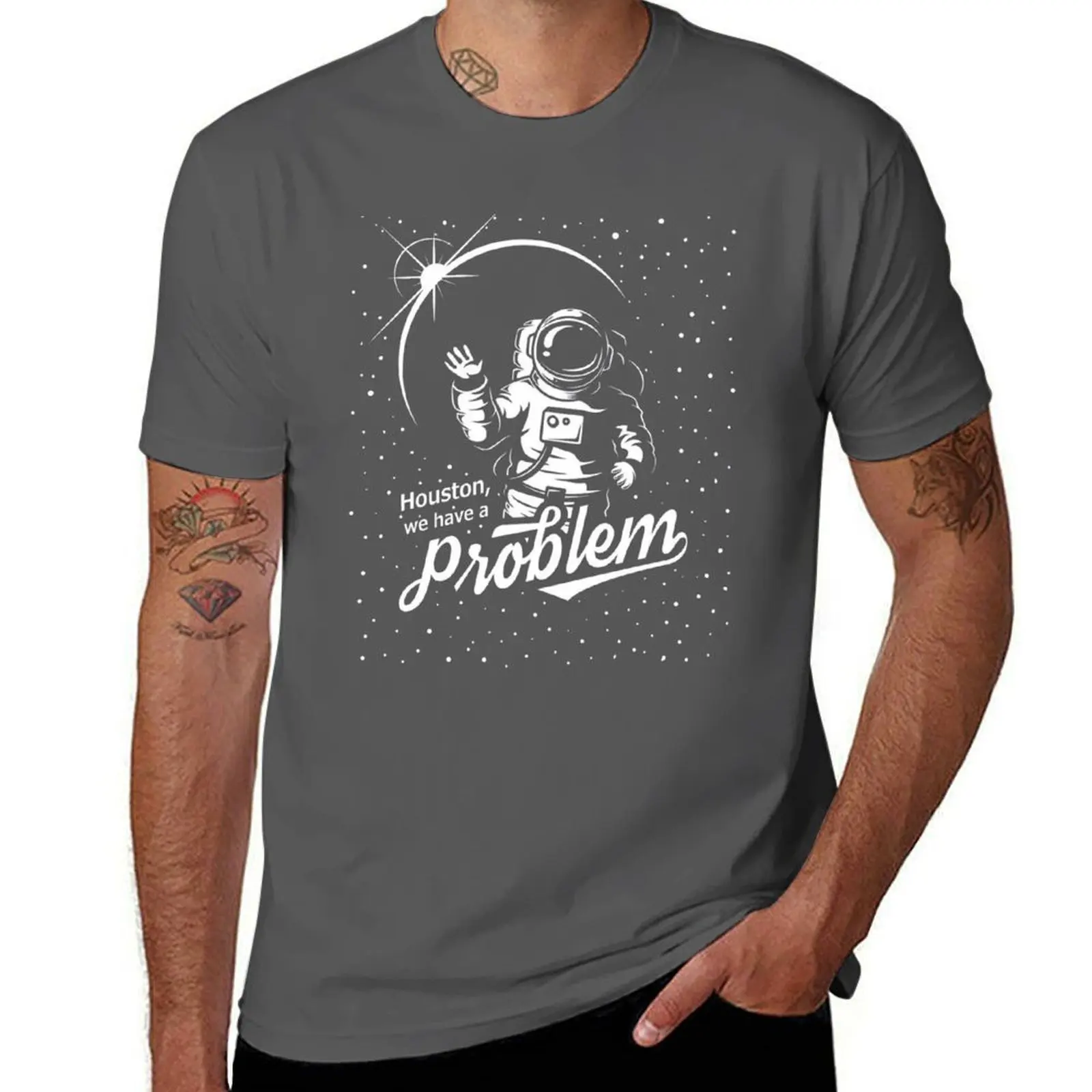 

Houston, we have a problem -Apollo 13 T-Shirt cotton tshirt 100% man t shirts for men casual T-Shirt