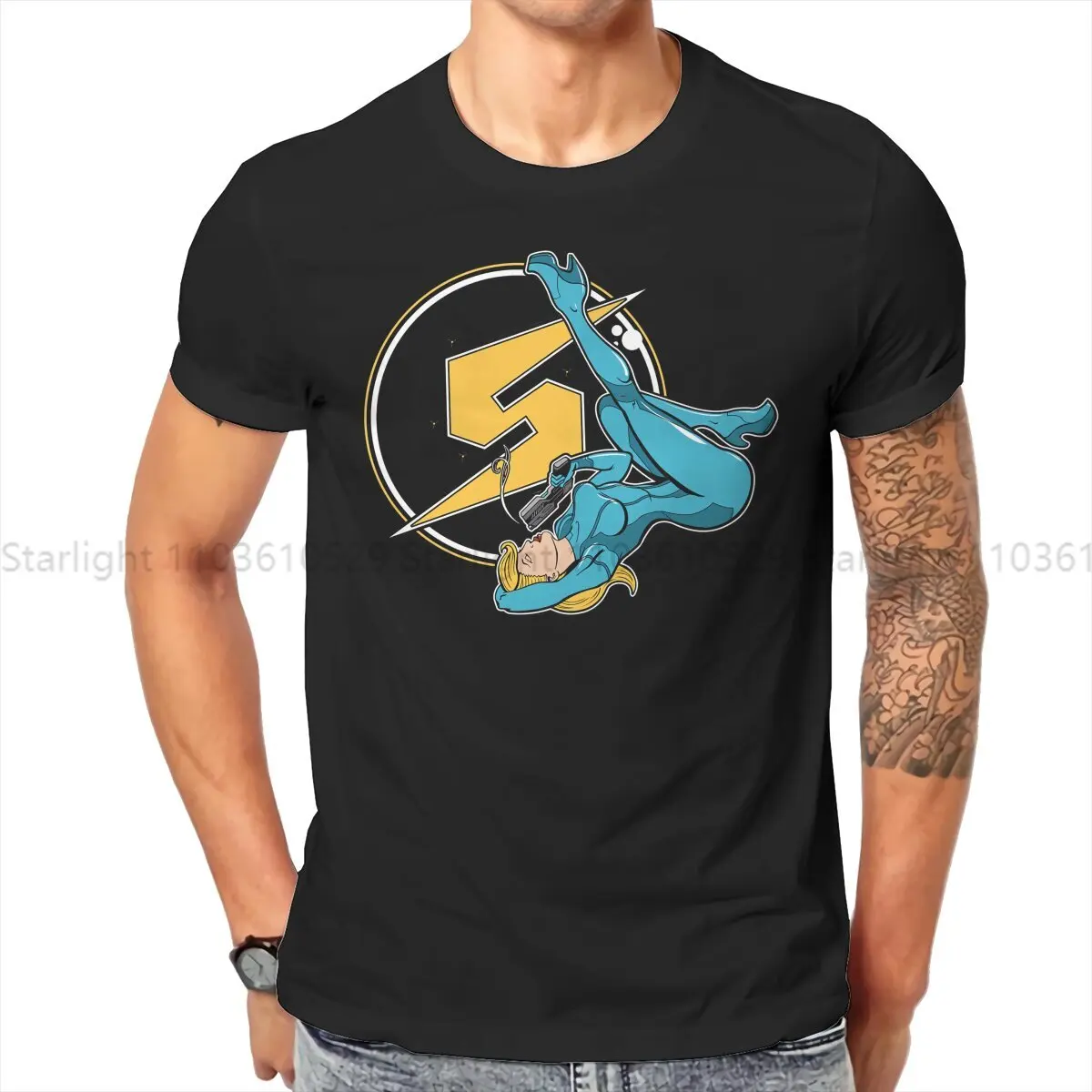 Super Metroid Creative TShirt for Men Brinstar Bombshell Round Collar T Shirt Hip Hop Gift Tops