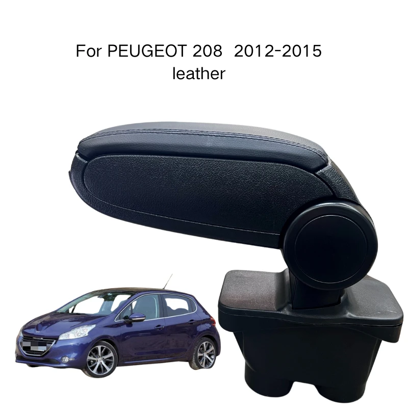 

Armrest For PEUGEOT 208 2012-2015 Leather Custom Fit Center Console Storage Box Vehicle Accessories Comfortable Driving