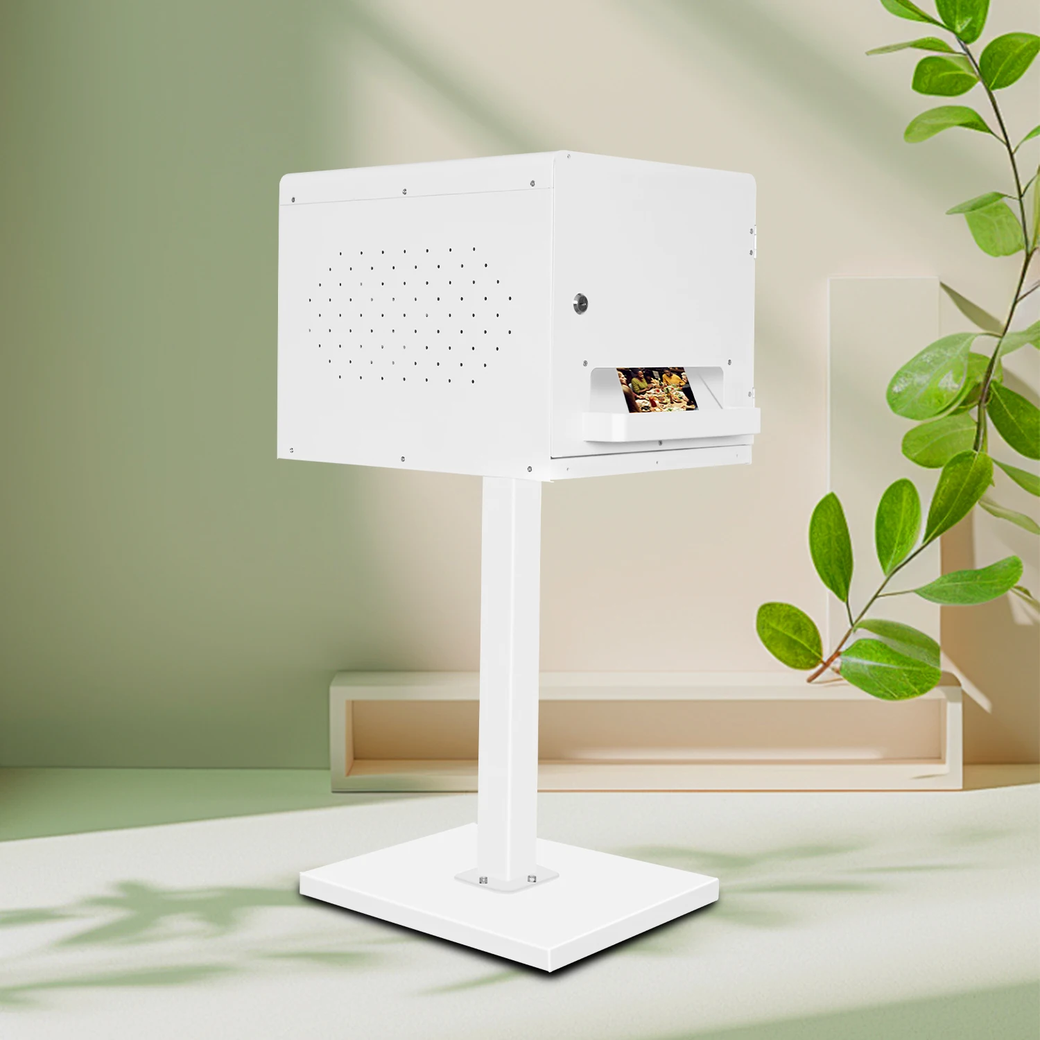 Vender bien cubierta de impresora de alquiler de eventos de boda RX1/ ds620/ 525 cabina de fotos equipada soporte de impresora caja de impresora