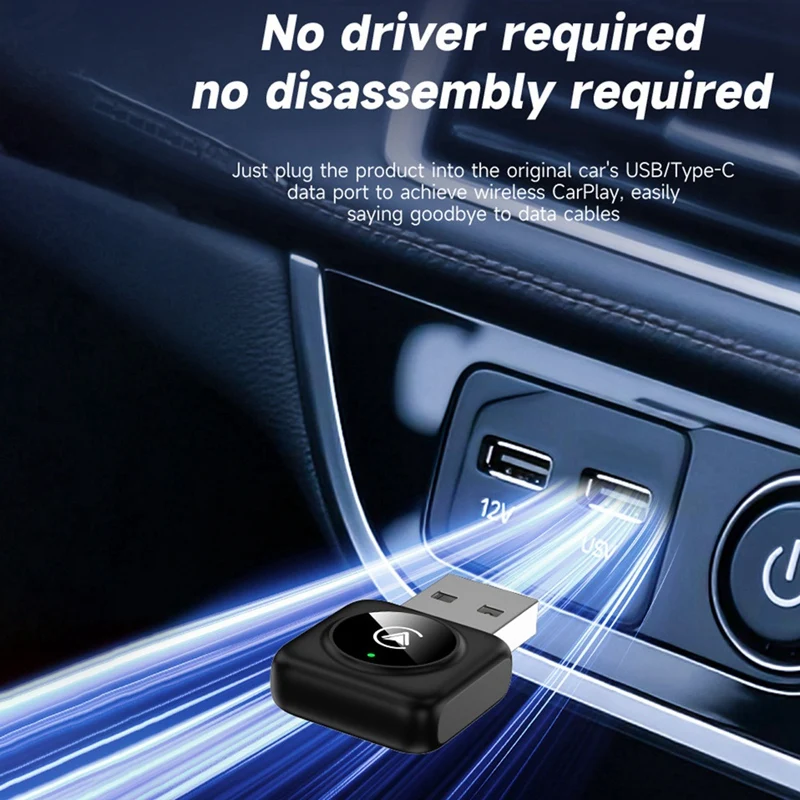 Super Sale Car Wireless Carplay Android Auto 2in1 Box Plug&Play Wired to Wireless Dongle Android Auto CarPlay Smart Mini Box