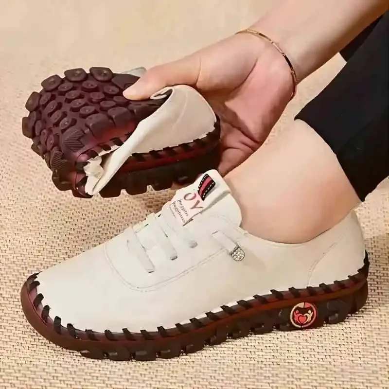 

Spring and Summer 2024 Newsoft-soled Roman Breathable Retro Stitching Muffin Bottom plus Size WOMEN'S Shoes Single