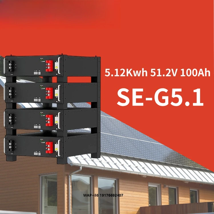Deye 2025 New Arrival SE-G5.1 100Ah 51.2V 5.12Kwh Home Lithium LiFePO4 Battery Power Packs CAN Communication 5-Year Warranty