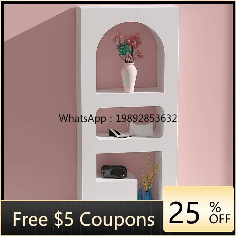 

LYY Clothing Store Soft Decoration Wall Display Stand Window Props Shoe Bag Flowing Water Table High and Low Storage Rack Props