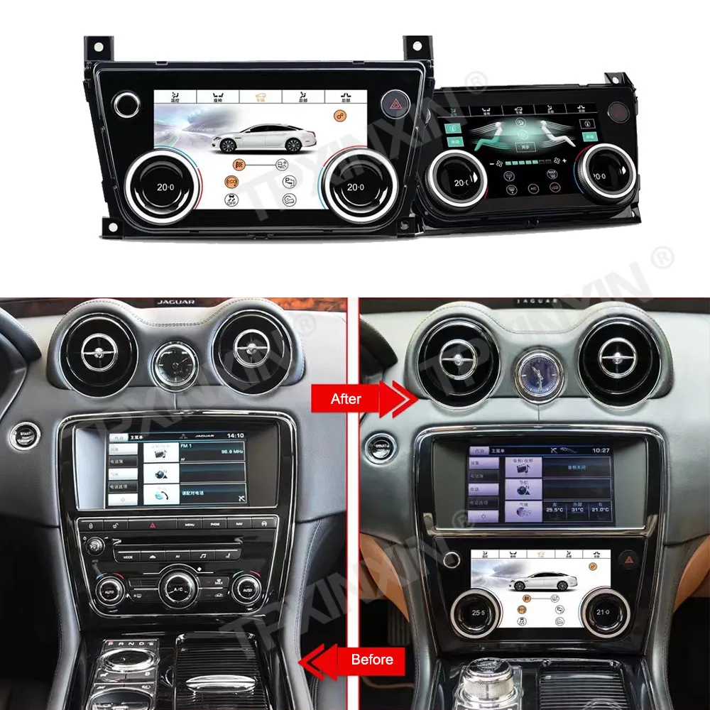 

7” AC Panel Display Touch LCD Screen For Jaguar XJL XJR XE XEL XF 2010 2011 2012-2019 Air Condition Control Stereo Climate Board