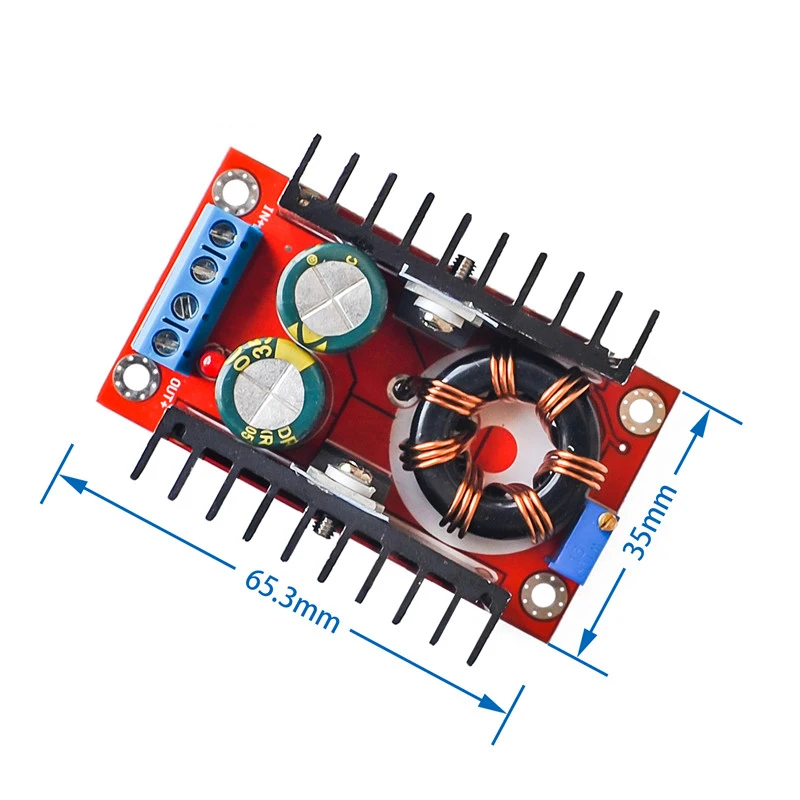 150W DC-DC Boost Converter Step Up Power Supply Module 10-32V To 12-35V 10A Laptop Voltage Charge Board