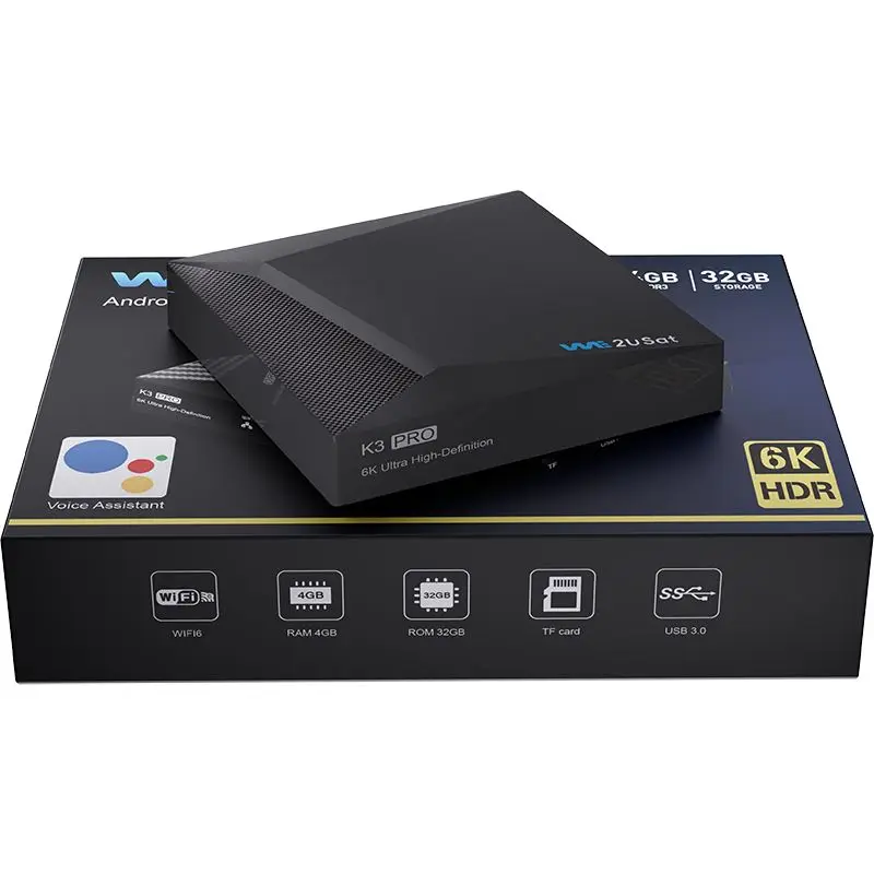 

Latest GTMEDIA K3 Pro 6K HDR Build-in Wi-Fi Antenna Android TV Box with H.264/H.265 10bit HDR Decoding for US and Canada