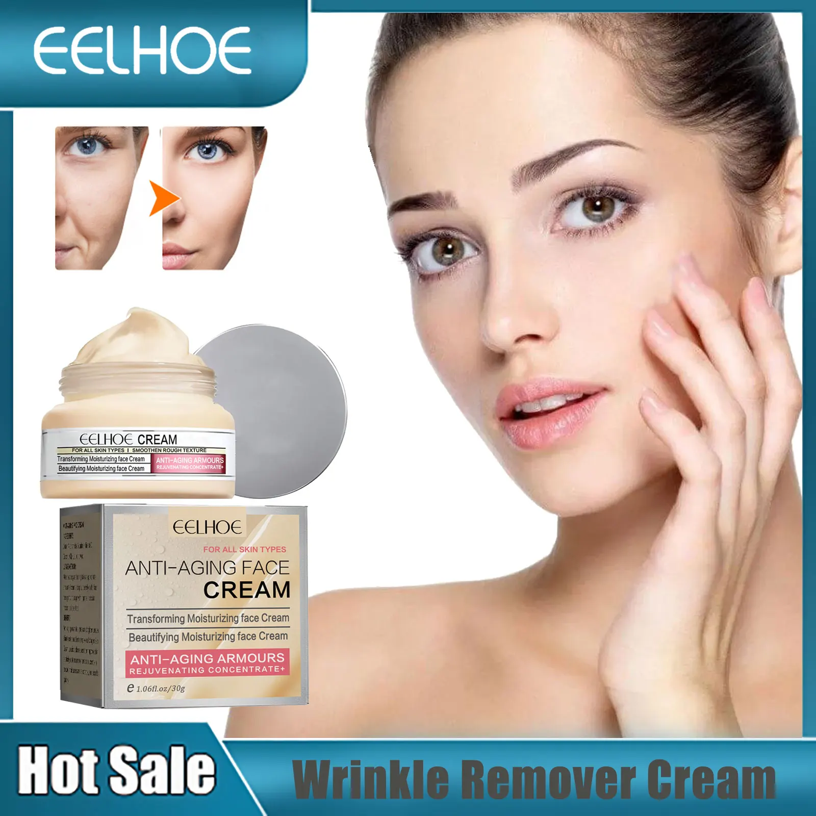 

Wrinkle Remover Cream Fade Fine Lines Lifting Tighten Improve Dark Spots Dullness Oil Control Whitening Nourish Anti Aging Cream