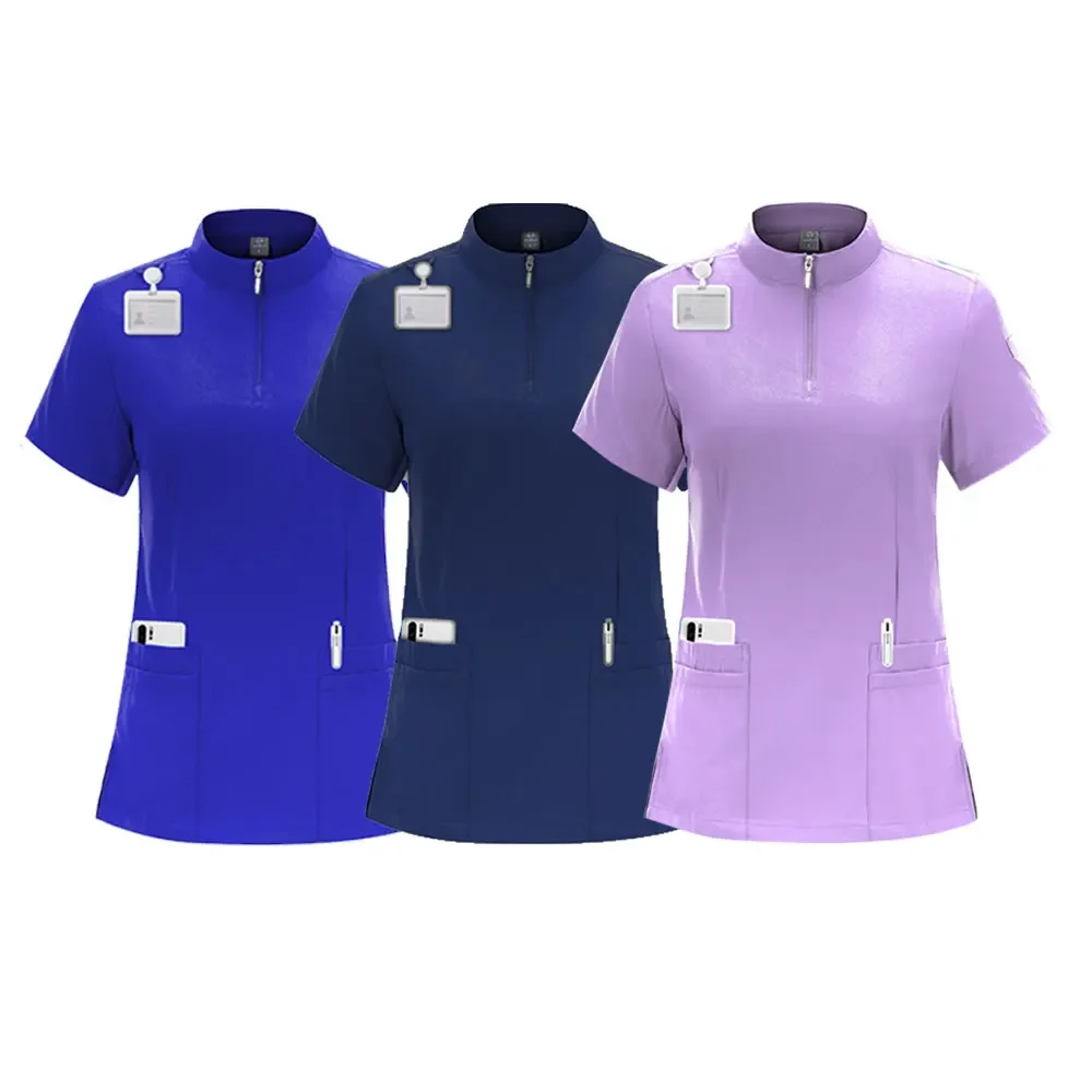 Mulheres Medical Scrub Uniformes, Multicolor, Groomer, Salão de Unhas, Cuidado, Pet Clinic, Esfregando Uniformes, Nurse Accessories, Atacado