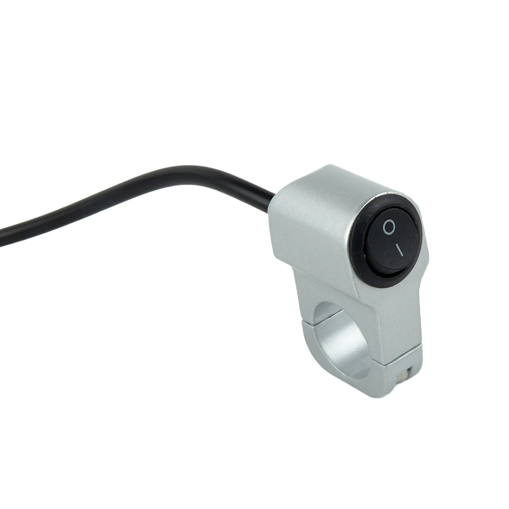 22mm 7/8in Aluminum Alloy Motorcycle Handlebar Headlight Switch  2-Wire Waterproof Switchs 12V Fog Spotlight Retro Switch