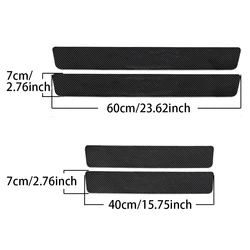 4Pcs Car Door Threshold Sill Plate Sticker Decal Parts